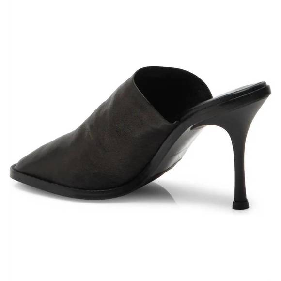 NEW FREE PEOPLE women's leila heeled mule in black - Picture 4 of 4